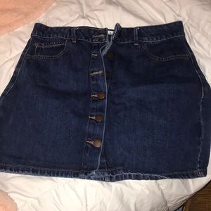 Garage denim skirt